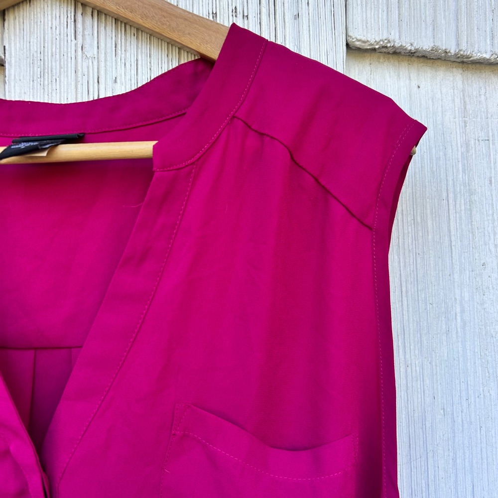 Torrid Sleeveless V Neck‎ Pink Blouse Top Plus Size 2 - Picture 3 of 5